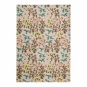 Krémszínű kézi szövésű gyapjú szőnyeg 160x230 cm Emilia Floral – Flair Rugs kép