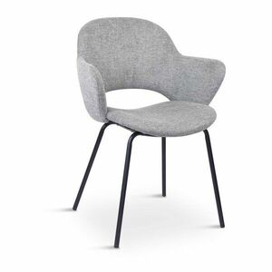 Világosszürke kárpitozott étkezőfotel szett 2 db-os Rowley – Unique Furniture kép