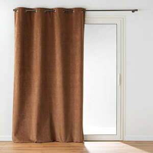 Barna bársony függöny 140x260 cm Olympe – douceur d'intérieur kép