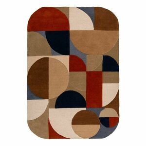 Terrakotta színű kézi szövésű gyapjú szőnyeg 160x230 cm Mia Arch – Flair Rugs kép