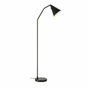 Fekete LED dimmelhető állólámpa fém búrával (magasság 144 cm) Funil – Markslöjd kép