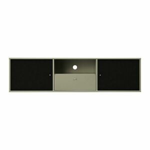 Khaki-fekete TV-állvány 161x42x45 cm Mistral – Hammel Furniture kép