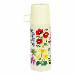 Krémszínű gyerek termosz 350 ml Wild Flowers – Rex London kép