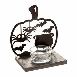 Fa gyertyatartó Halloween mintával Happy Halloween – Dakls kép