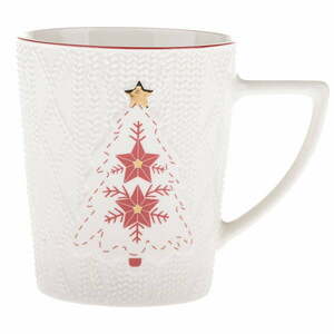 Fehér porcelán bögre karácsonyi mintával 380 ml Xmas Tree – Dakls kép