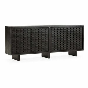 Fekete mangófa komód 200x80x40 cm Inaya – MOME kép