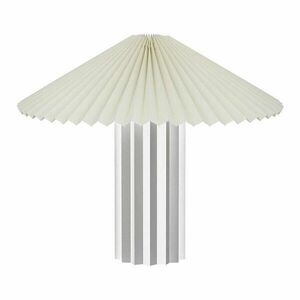 Fehér-ezüstszínű dimmelhető asztali lámpa textil búrával (magasság 36 cm) Taite – Blomus kép