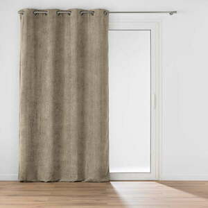 Világosbarna zsenília függöny 140x260 cm Leo – douceur d'intérieur kép