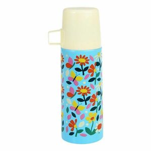 Kék-krémszínű gyerek termosz 350 ml Butterfly Garden – Rex London kép