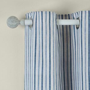 Kék függöny szett 2 db-os 168x137 cm Logan Stripe – Catherine Lansfield kép