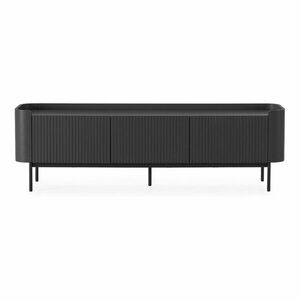 Fekete TV-állvány 180x55x40 cm Willa – MOME kép