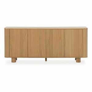 Natúr színű komód tölgyfa dekorral 180x75x40 cm Padoc – MOME kép