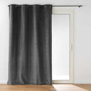 Antracitszürke bársony függöny 140x260 cm Olympe – douceur d'intérieur kép