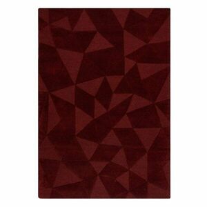 Borvörös kézi szövésű gyapjú szőnyeg 200x290 cm Shard Red – Flair Rugs kép