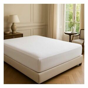 Fehér gumis renforcé pamut lepedő 200x140 cm Ranforce – Mila Home Luxury kép