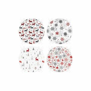 Székpárna szett karácsonyi mintával 4 db-os ø 40 cm Snowflakes – Mila Home kép