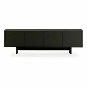 Fekete TV-állvány 180x55x40 cm Solei – MOME kép