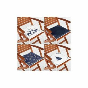 Székpárna szett karácsonyi mintával 4 db-os 40x40 cm Blue Christmas – Mila Home kép