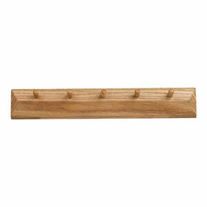 Natúr színű tölgyfa fali fogas 50 cm Barco – House Nordic kép