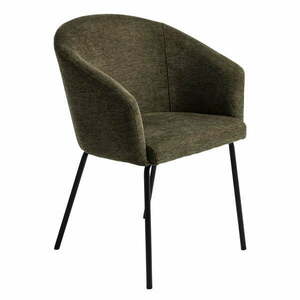 Khaki kárpitozott karfás étkezőfotel Easton – Unique Furniture kép
