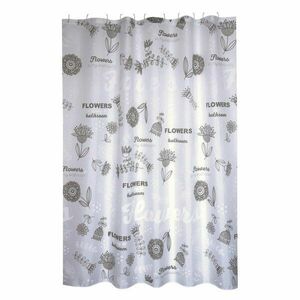 Zuhanyfüggöny 180x200 cm Flowers – MSV kép