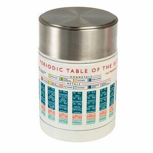 Krémszínű-ezüstszínű ételtartó gyerek termosz 450 ml Periodic Table – Rex London kép