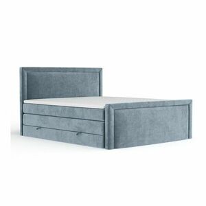 Kék ágyneműtartós boxspring ágy 140x200 cm Lavenda – Maison de Rêve kép