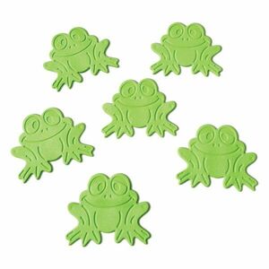 Gyerek csúszásgátló alátét szett fürdőkádba 6 db-os 9x8 cm Grenouilles – Spirella kép