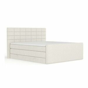 Bézs ágyneműtartós boxspring ágy 140x200 cm Ava – Maison de Rêve kép