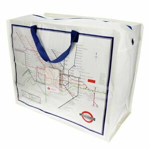 Újrahasznosított műanyag ruhatároló doboz 58x28x48 cm Heritage Tube Map – Rex London kép