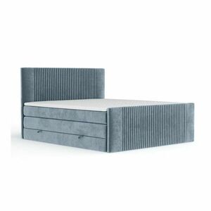 Kék ágyneműtartós boxspring ágy 140x200 cm Bergamo – Maison de Rêve kép