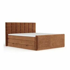 Narancssárga ágyneműtartós boxspring ágy 140x200 cm Ava – Maison de Rêve kép