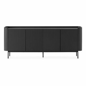Fekete komód 200x80x40 cm Willa – MOME kép