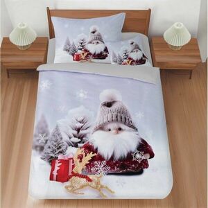 Egyszemélyes háromrészes ágyneműhuzat 140x200 cm Snowy Elf – My House kép