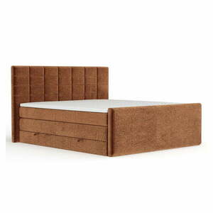 Narancssárga ágyneműtartós boxspring ágy 180x200 cm Ava – Maison de Rêve kép