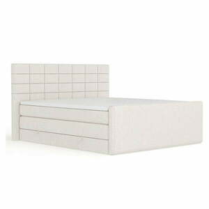 Bézs ágyneműtartós boxspring ágy 180x200 cm Ava – Maison de Rêve kép