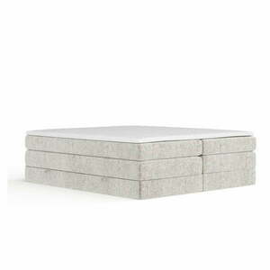 Bézs ágyneműtartós-ágytámla nélkül boxspring ágy 200x200 cm Juniper – Maison de Rêve kép