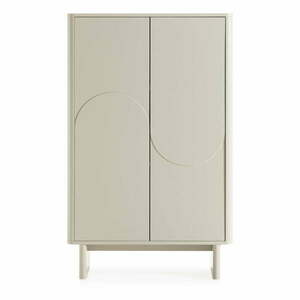 Krémszínű szekrény 80x130x40 cm Solei – MOME kép