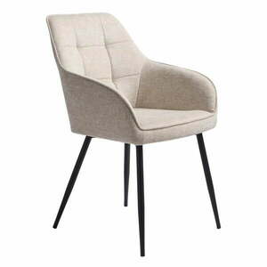 Bézs kárpitozott karfás étkezőfotel Nolan – Unique Furniture kép