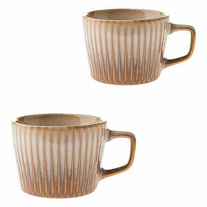 Bézs kőedény bögre szett 2 db-os cappucinóhoz 190 ml Tone – Dakls kép