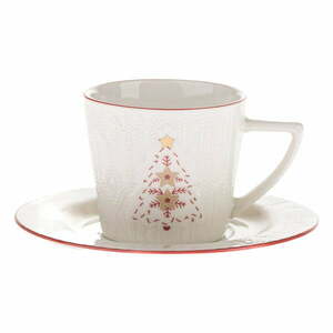 Fehér porcelán csésze karácsonyi mintával 110 ml Xmas Tree – Dakls kép