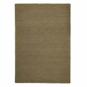 Khaki kézi szövésű gyapjú szőnyeg 120x170 cm Harris Boucle – Flair Rugs kép