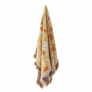 Sárga újrahasznosított pamut takaró 130x160 cm Reims – Bloomingville kép