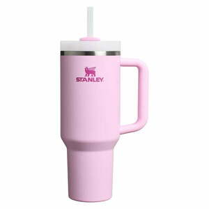 Rózsaszín rozsdamentes acél termosz szívószállal 1, 18 l Quencher H2.0 FlowState Tumbler Cherry Blossom – Stanley kép