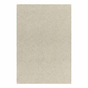 Krémszínű kézi szövésű gyapjúkeverék szőnyeg 200x290 cm Theodore Chevron – Asiatic Carpets kép