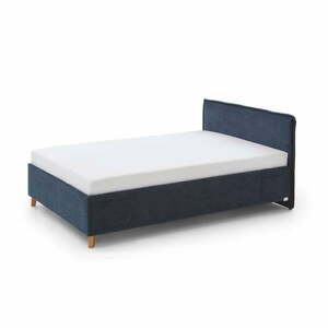 Sötétkék kárpitozott gyerekágy ágyrács nélkül 140x200 cm Fun – Meise Möbel kép