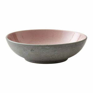 Rózsaszín-szürke kőedény tálka 1 l Grey/Light Pink – Bitz kép