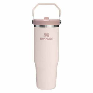 Világos rózsaszín rozsdamentes acél termosz 890 ml IceFlow™ Flip Straw 2.0 Tumbler Rose Quartz – Stanley kép