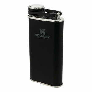 Fekete rozsdamentes acél laposüveg 230 ml Easy-Fill Wide Mouth Flask Black – Stanley kép