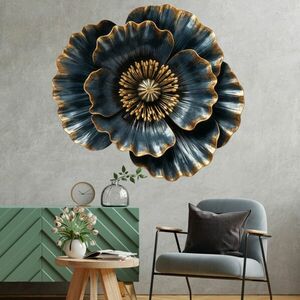 Matrica Wolf Poppy - Fekete és arany design kép